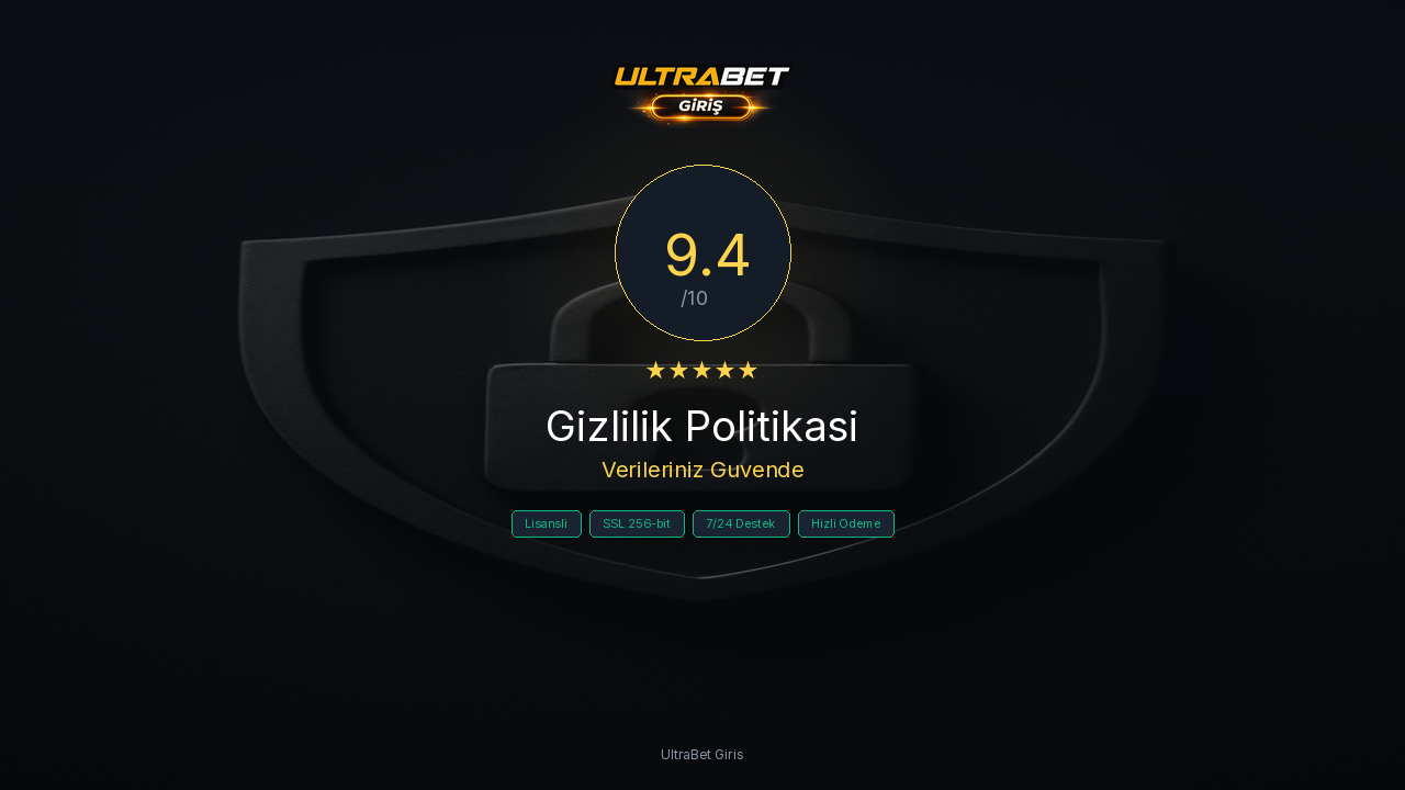Gizlilik Politikasi - Verileriniz Bizimle Guvende